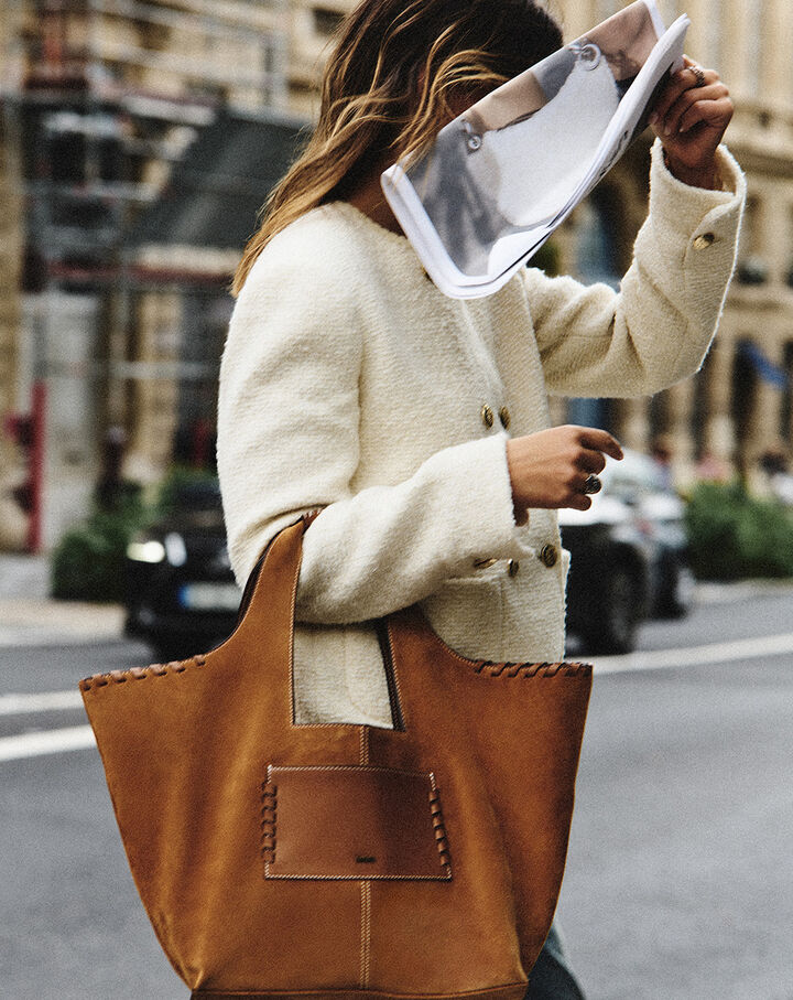 Woman holding a ba&sh bag