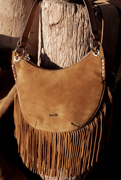 BAG T FRINGES SUEDE SWING