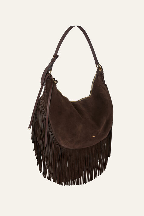 BAG XL FRINGES SUEDE SWING